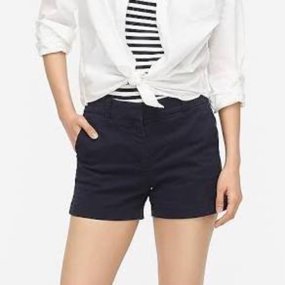 J. Crew 4” Chino Short in Navy